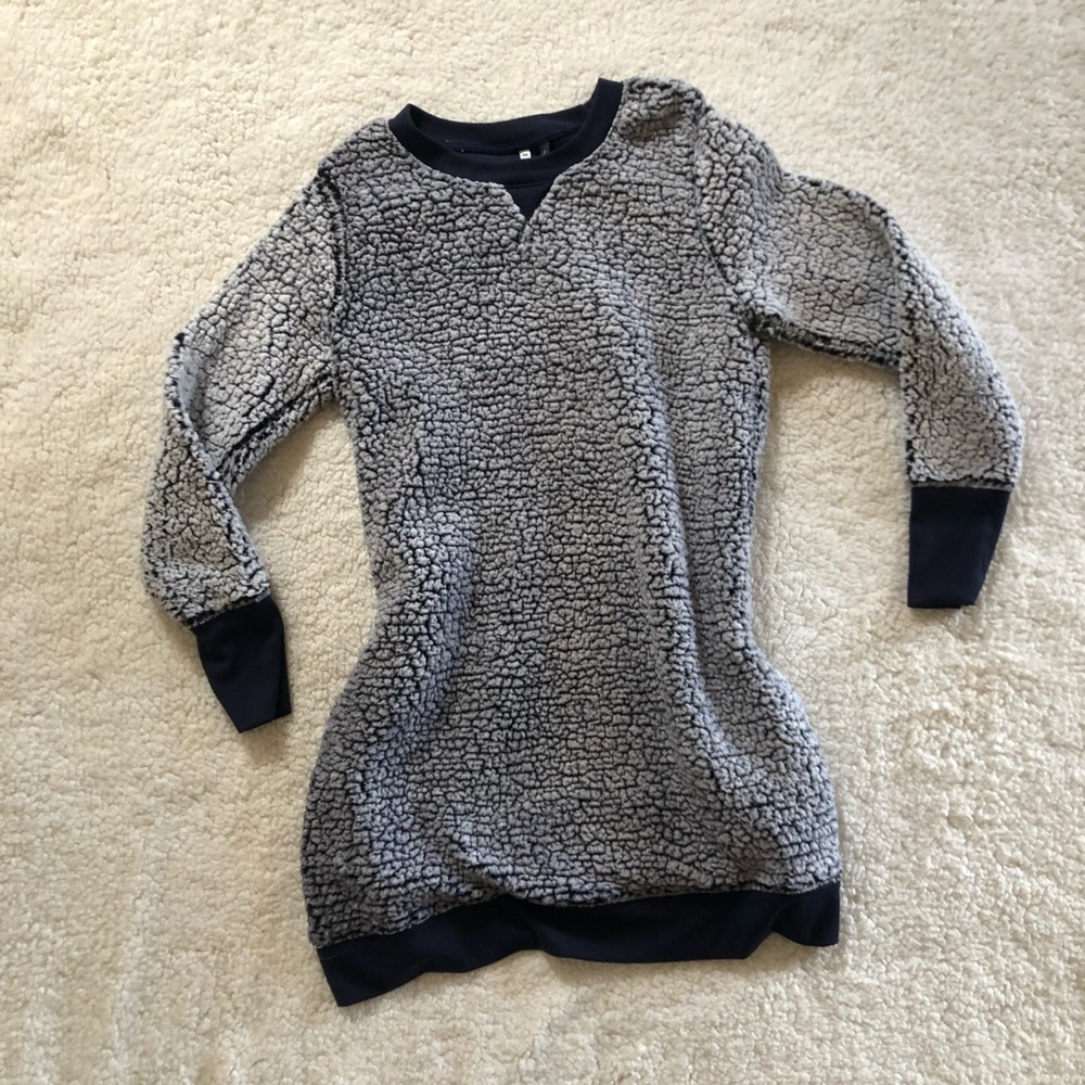 Blue Fuzzy COZY Sweater